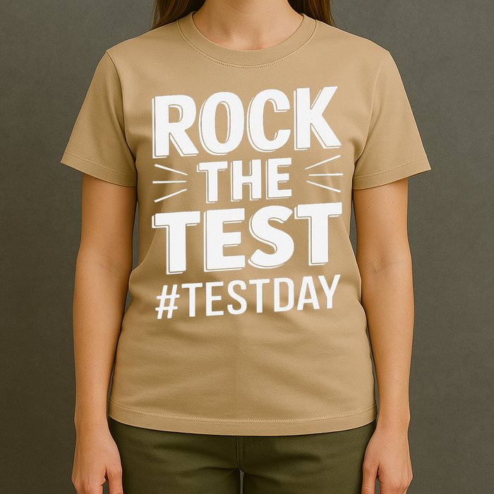 Rock The Test Encouragement Apparel For Teachers And T-Shirt