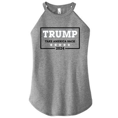 Red Trump Trump 2024 Take America Back Election Red Women’s Perfect Tri Rocker Tank