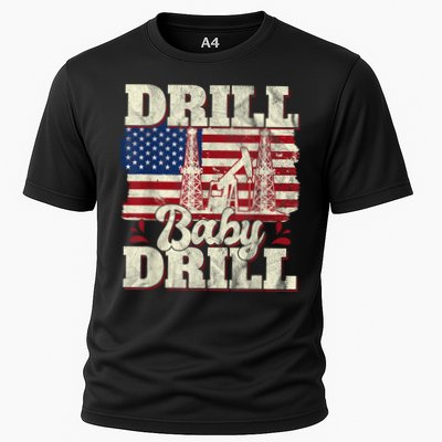 Red Trump Trump 2024 Drill Baby Drill Election Red Cooling Performance Crew T-Shirt