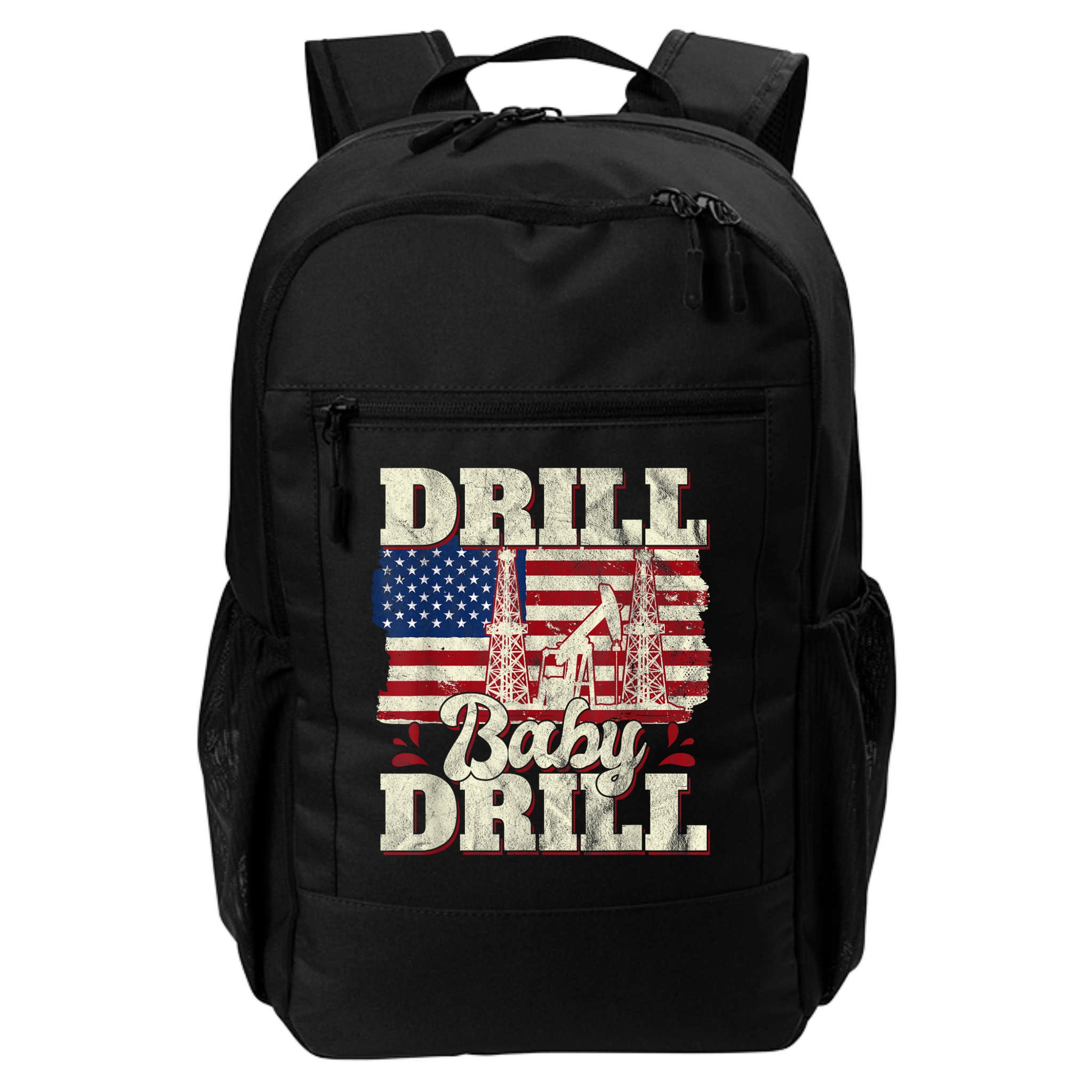 Red Trump Trump 2024 Drill Baby Drill Election Red Backpack