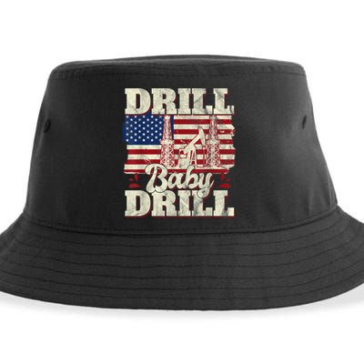 Red Trump Trump 2024 Drill Baby Drill Election Red Sustainable Bucket Hat