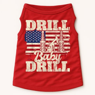Red Trump Trump 2024 Drill Baby Drill Election Red Doggie Tank