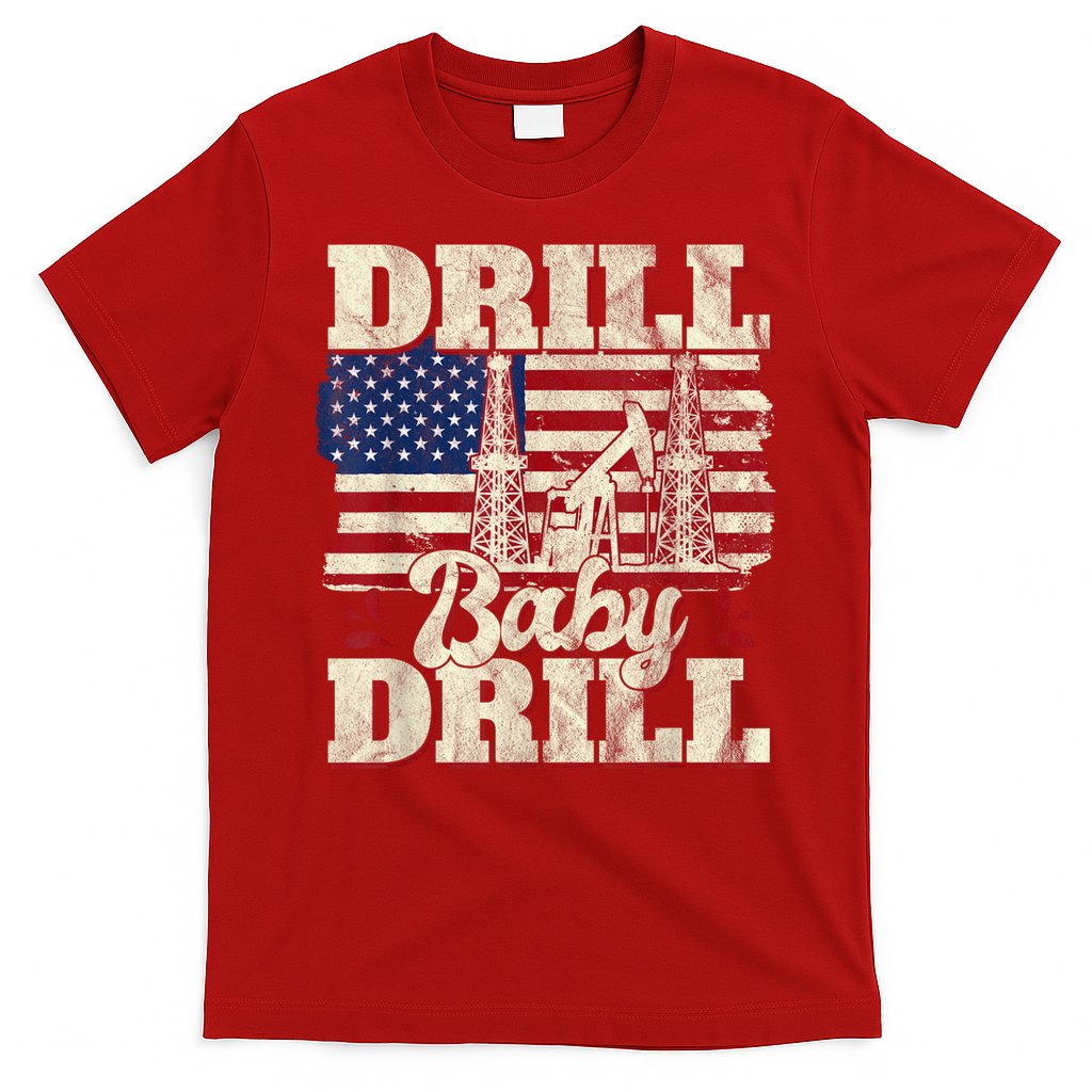 Red Trump Trump 2024 Drill Baby Drill Election Red T-Shirt