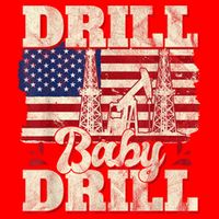 Red Trump Trump 2024 Drill Baby Drill Election Red 16 in Basic Backpack