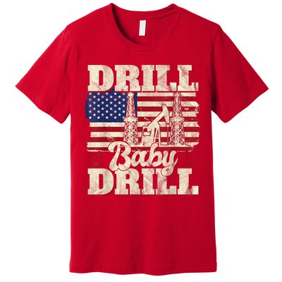 Red Trump Trump 2024 Drill Baby Drill Election Red Premium T-Shirt