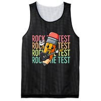 Rock The Test Day Teacher Testing Day Motivational Funny Mesh Reversible Basketball Jersey Tank