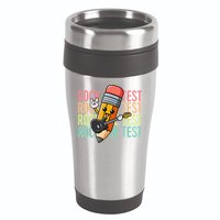 Rock The Test Day Teacher Testing Day Motivational Funny 16oz Travel Tumbler