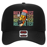 Rock The Test Day Teacher Testing Day Motivational Funny Hat