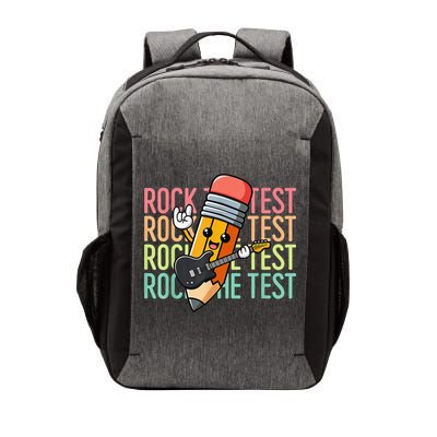 Rock The Test Day Teacher Testing Day Motivational Funny Vector Backpack