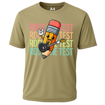 Rock The Test Day Teacher Testing Day Motivational Funny Performance Shirt