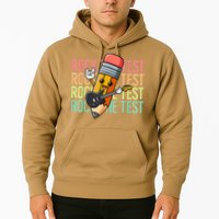 Rock The Test Day Teacher Testing Day Motivational Funny Hoodie