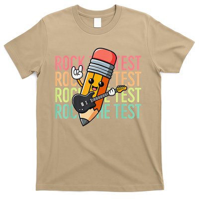 Rock The Test Day Teacher Testing Day Motivational Funny T-Shirt