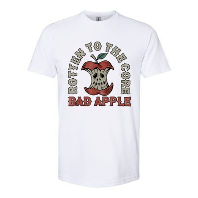 Rotten To The Core Bad Apple Funny Softstyle CVC T-Shirt