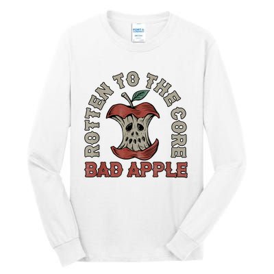 Rotten To The Core Bad Apple Funny Tall Long Sleeve T-Shirt