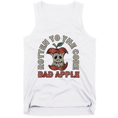 Rotten To The Core Bad Apple Funny Tank Top