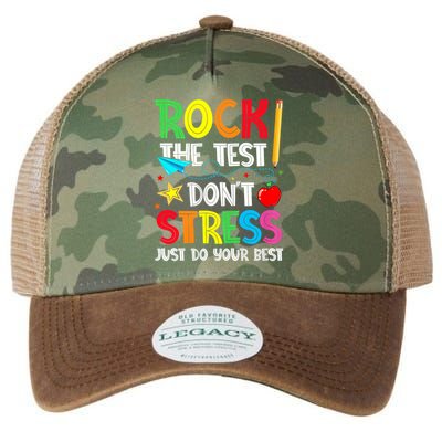 Rock The Test Don't Stress Just Do Your Best Legacy Tie Dye Trucker Hat