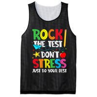Rock The Test Don't Stress Just Do Your Best Mesh Reversible Basketball Jersey Tank