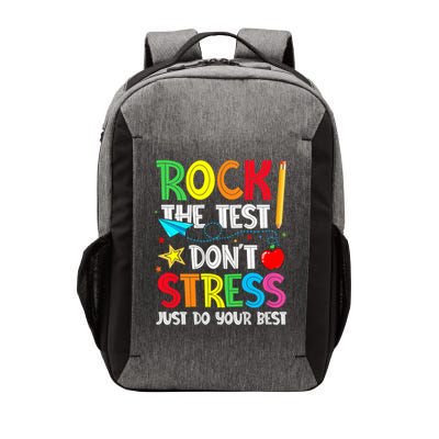Rock The Test Don't Stress Just Do Your Best Vector Backpack