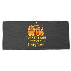 Riden The Turkey Train Sleepy Town Large Microfiber Waffle Golf Towel