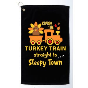 Riden The Turkey Train Sleepy Town Platinum Collection Golf Towel