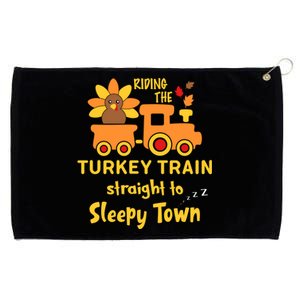 Riden The Turkey Train Sleepy Town Grommeted Golf Towel