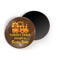 Riden The Turkey Train Sleepy Town Magnet