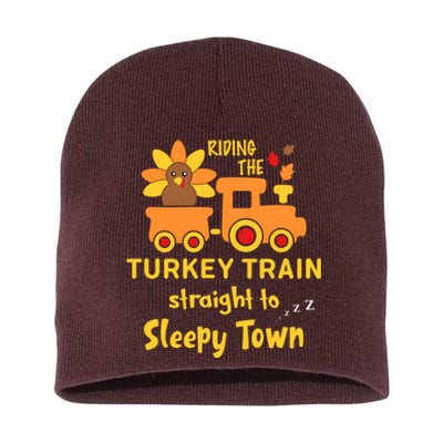 Riden The Turkey Train Sleepy Town Short Acrylic Beanie