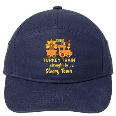 Riden The Turkey Train Sleepy Town 7-Panel Snapback Hat