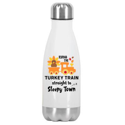 Riden The Turkey Train Sleepy Town Stainless Steel Insulated Water Bottle