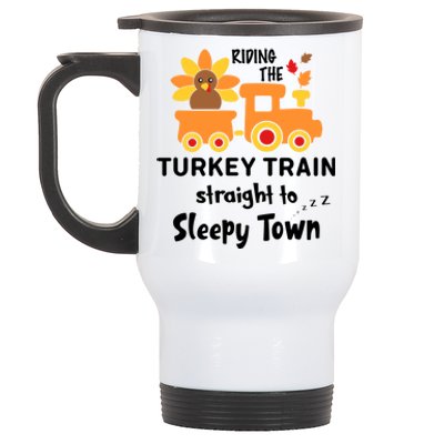 Riden The Turkey Train Sleepy Town Stainless Steel Travel Mug