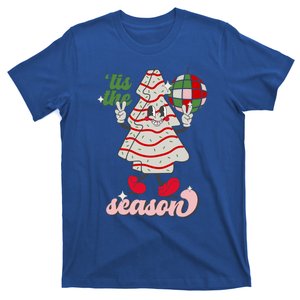 Retro Tis The Season Christmas Tree Cake Funny Xmas Costume Gift T-Shirt