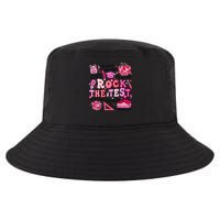 Rock The Test Testing Day Don't Stress Do Your Best Teach.er Cool Comfort Performance Bucket Hat