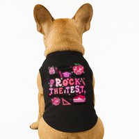 Rock The Test Testing Day Don't Stress Do Your Best Teach.er Doggie Tank