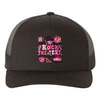 Rock The Test Testing Day Don't Stress Do Your Best Teach.er Yupoong Adult 5-Panel Trucker Hat