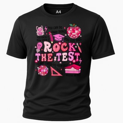 Rock The Test Testing Day Don't Stress Do Your Best Teach.er Performance Shirt