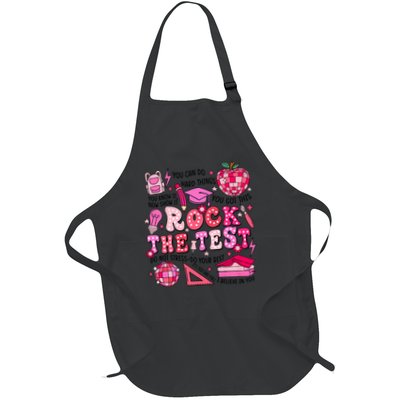 Rock The Test Testing Day Don't Stress Do Your Best Teach.er Apron