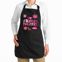 Rock The Test Testing Day Don't Stress Do Your Best Teach.er Apron