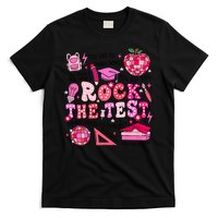Rock The Test Testing Day Don't Stress Do Your Best Teach.er T-Shirt