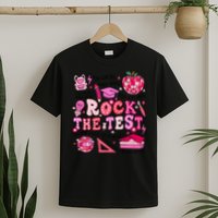 Rock The Test Testing Day Don't Stress Do Your Best Teach.er T-Shirt
