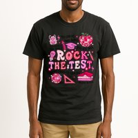 Rock The Test Testing Day Don't Stress Do Your Best Teach.er Tall T-Shirt