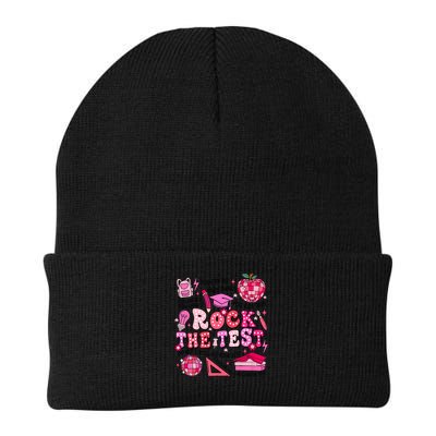 Rock The Test Testing Day Don't Stress Do Your Best Teach.er Beanie