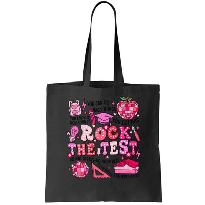 Rock The Test Testing Day Don't Stress Do Your Best Teach.er Bag