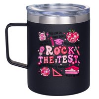 Rock The Test Testing Day Don't Stress Do Your Best Teach.er 12oz Stainless Steel Coffee Mug