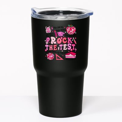 Rock The Test Testing Day Don't Stress Do Your Best Teach.er Tumbler