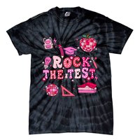 Rock The Test Testing Day Don't Stress Do Your Best Teach.er Tie-Dye T-Shirt