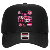 Rock The Test Testing Day Don't Stress Do Your Best Teach.er Trucker Hat