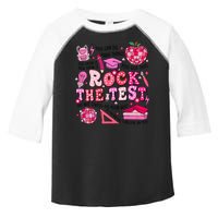Rock The Test Testing Day Don't Stress Do Your Best Teach.er Toddler Fine Jersey T-Shirt
