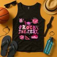 Rock The Test Testing Day Don't Stress Do Your Best Teach.er Tank Top