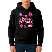 Rock The Test Testing Day Don't Stress Do Your Best Teach.er Kids Hoodie
