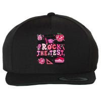 Rock The Test Testing Day Don't Stress Do Your Best Teach.er Wool Snapback Cap